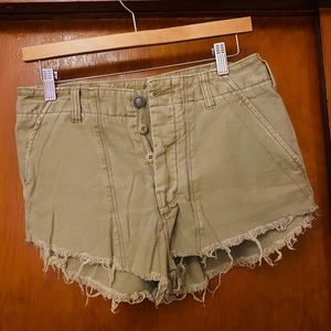Free People Raw & Patched Standoff Cutoff Shorts